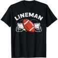thumbnail image 1 of Vintage Football Player Defensive Offensive Lineman T-Shirt, 1 of 5