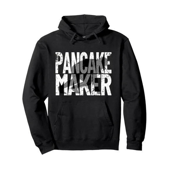 Vintage Football Player Lineman Pancake Maker Pullover 1 Side Hoodie S-5Xl
