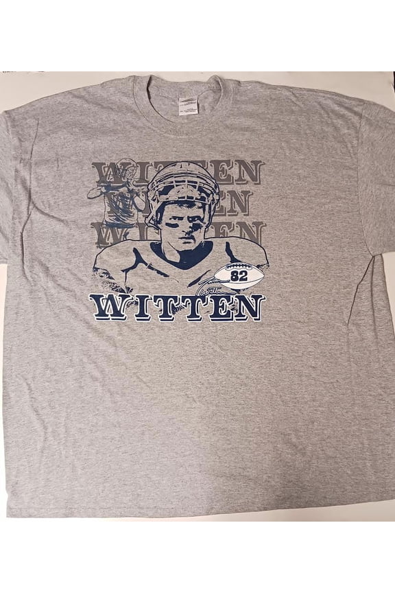 Vintage Football Player T-shirts Witten Large