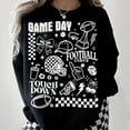 thumbnail image 1 of Vintage Football Sweatshirt, Football Sweatshirt, Football Season Shirt Shirt, Trendy Football Sweatshirt, Game Day Sweatshirt, Touchdown Sweatshirt, Football Vibes, 1 of 5