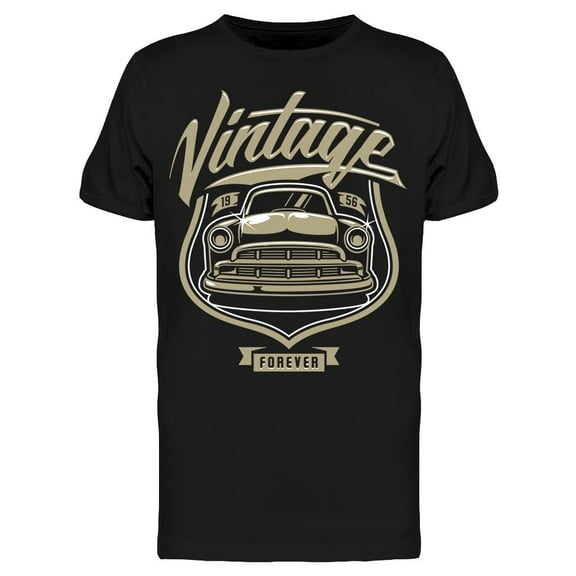 Vintage Forever. Classic Car T-Shirt Men -Image by Shutterstock, Male Small