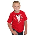 thumbnail image 1 of Vintage Formal Bachelor Party Tuxedo Boys Kids T Shirt Tees Tops Teen Brisco Brands M, 1 of 6