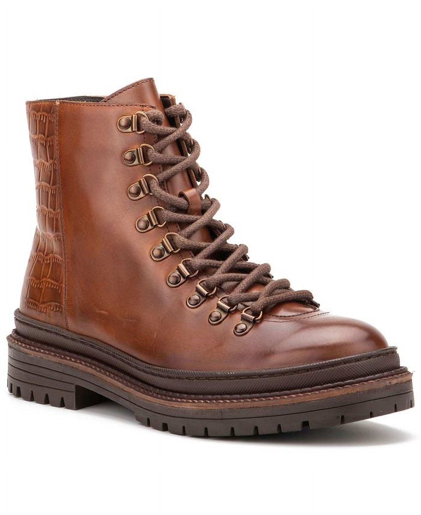 Vintage Foundry Vulcan Brown Leather Boots Mens 10 Lace Up Croc Ankle Combat Zip Vintage Foundry Co Men main image 3