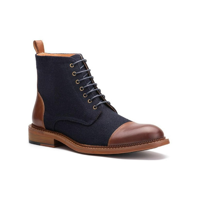 Vintage Foundry Co. Mens Remington Leather Color block Combat Lace up Boots Walmart