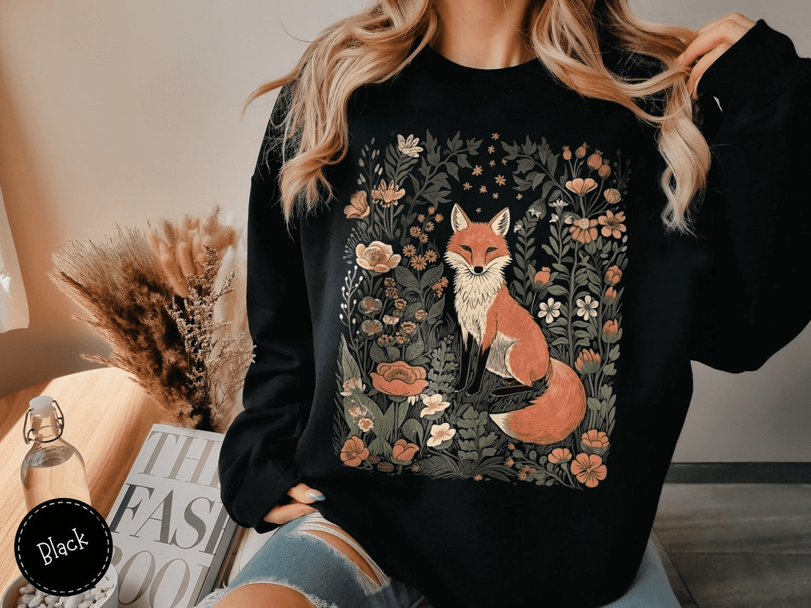 Fox animal sweatshirt discount