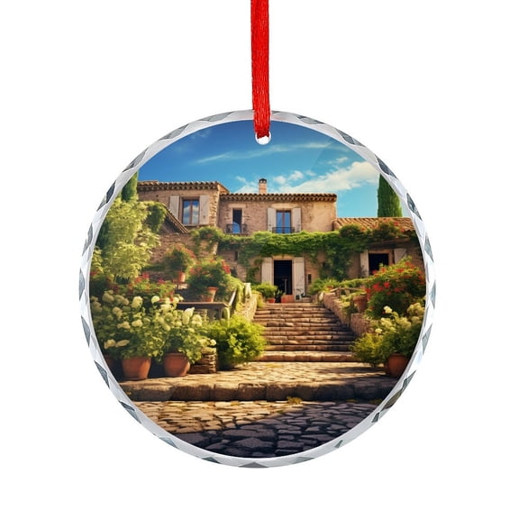 Vintage France Paris Colorful French Country Ornament Holiday Decor And Xmas Gifts Ideas French Country Style Christmas Decorative Hanging Ornaments