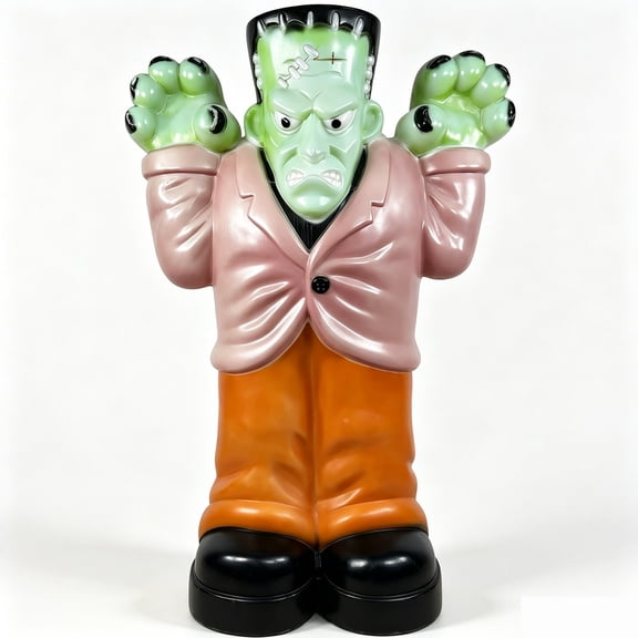 Vintage Frankenstein Blow Mold Halloween Night Light, Lighted Classic Monster Decor for Outdoor Lawn, Porch, Haunted House Party and Summerween Display