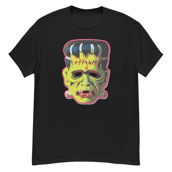 Vintage Frankenstein Horror Movie Gift Classic T-Shirt (Black, 5XL)