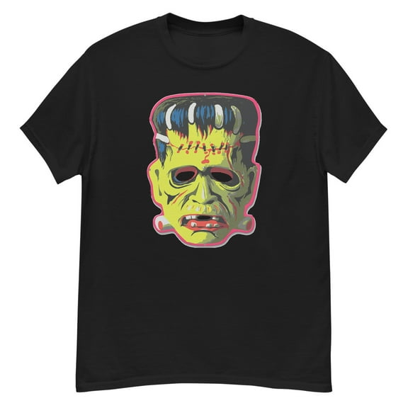 Vintage Frankenstein Horror Movie Gift Classic T-Shirt (Black, S)
