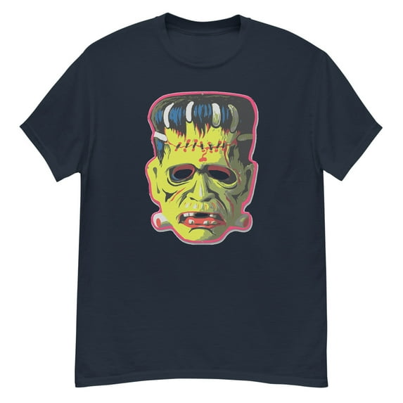 Vintage Frankenstein Horror Movie Gift Classic T-Shirt (Navy, 2XL)