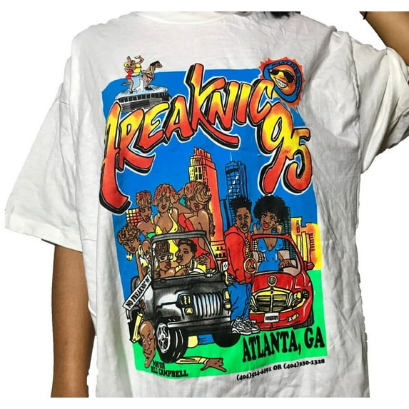 Vintage Freaknik White Shirt Unisex Cotton Reprint Men Women S-5XL