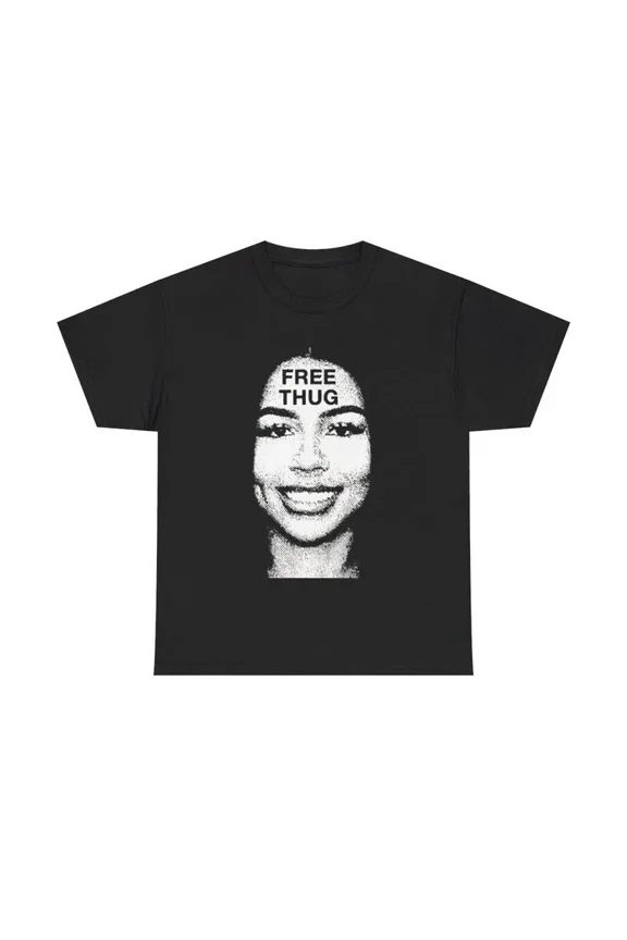 Vintage Free Thug Retro Classic Casual Graphic Holiday Unisex T-Shirt up to size 5XL