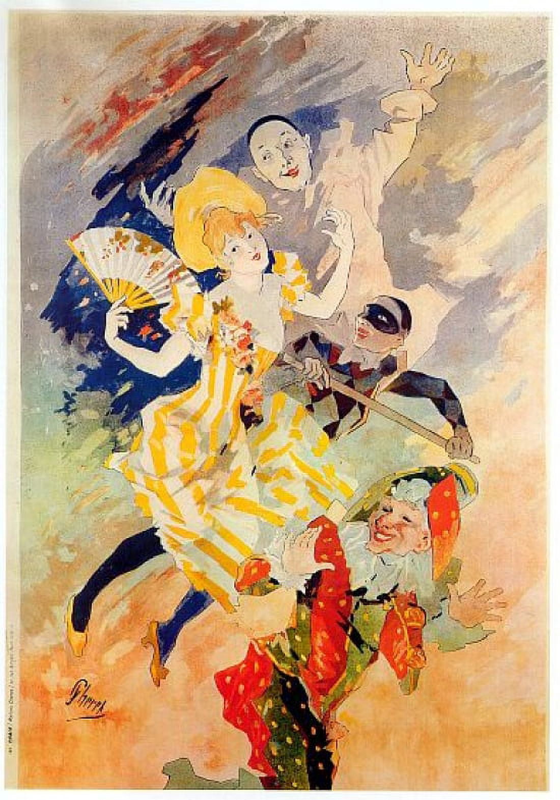 Vintage French Advertising Art Beautiful Woman Canvas Art - (24 x 36)