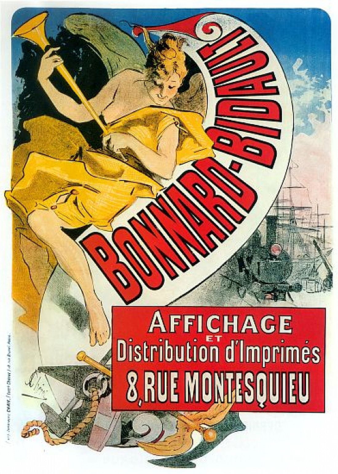 Vintage French Advertising Art Bonnard Bidault A Canvas Art - (18 x 24)