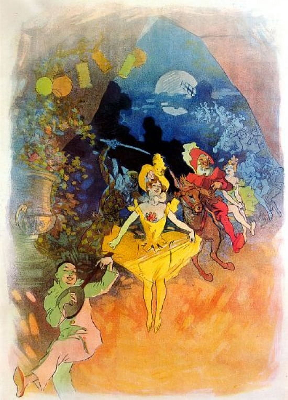 Vintage French Advertising Art Dancing Ballet Canvas Art - (24 x 36)