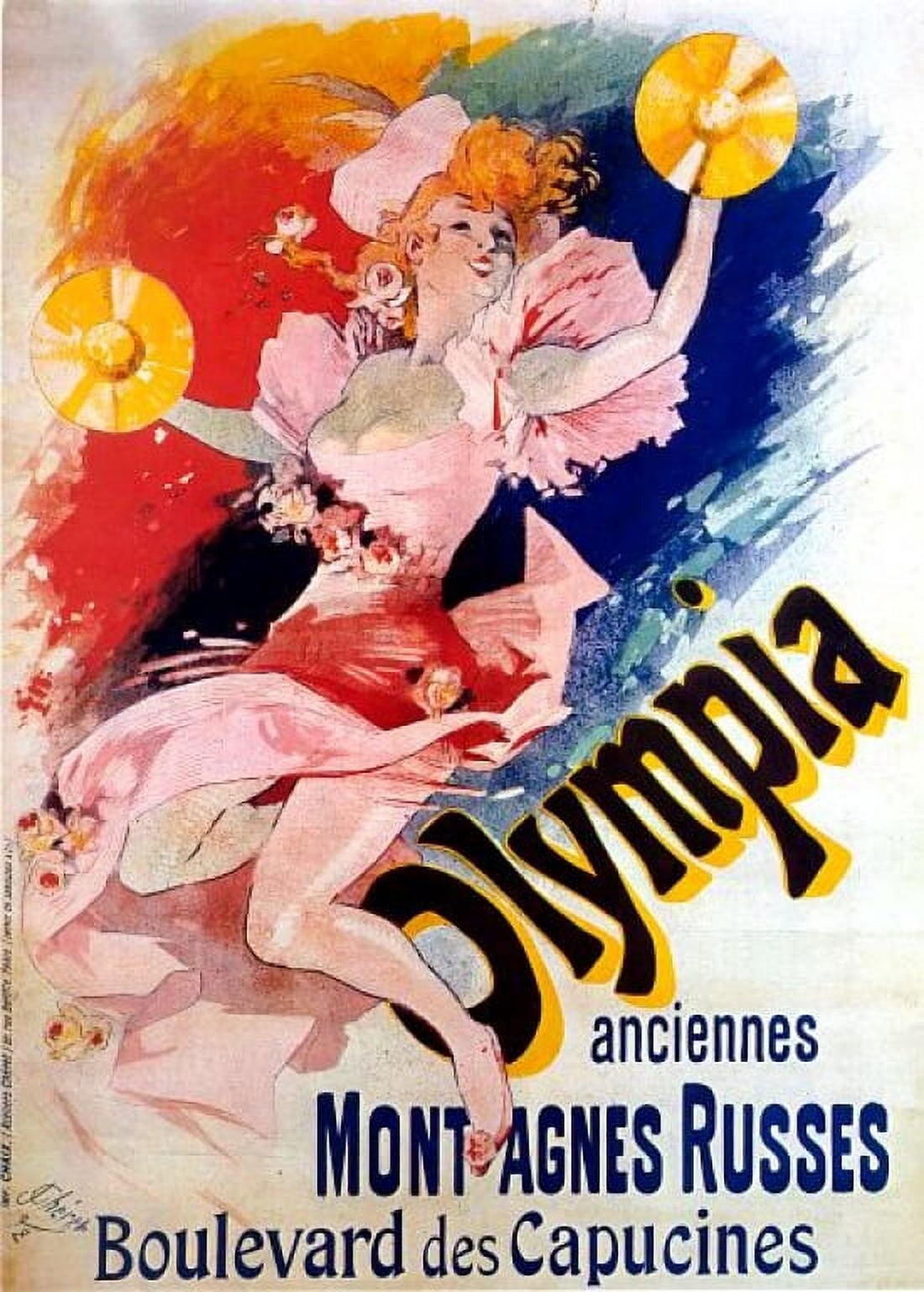 Vintage French Advertising Art Olympia Canvas Art - (24 x 36)