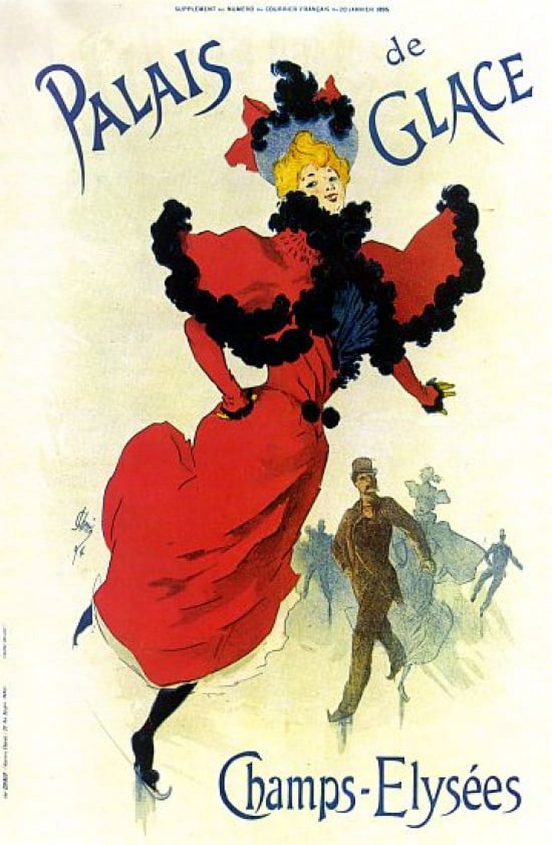 Vintage French Advertising Art Palais De Glace Canvas Art -  (24 x 36)
