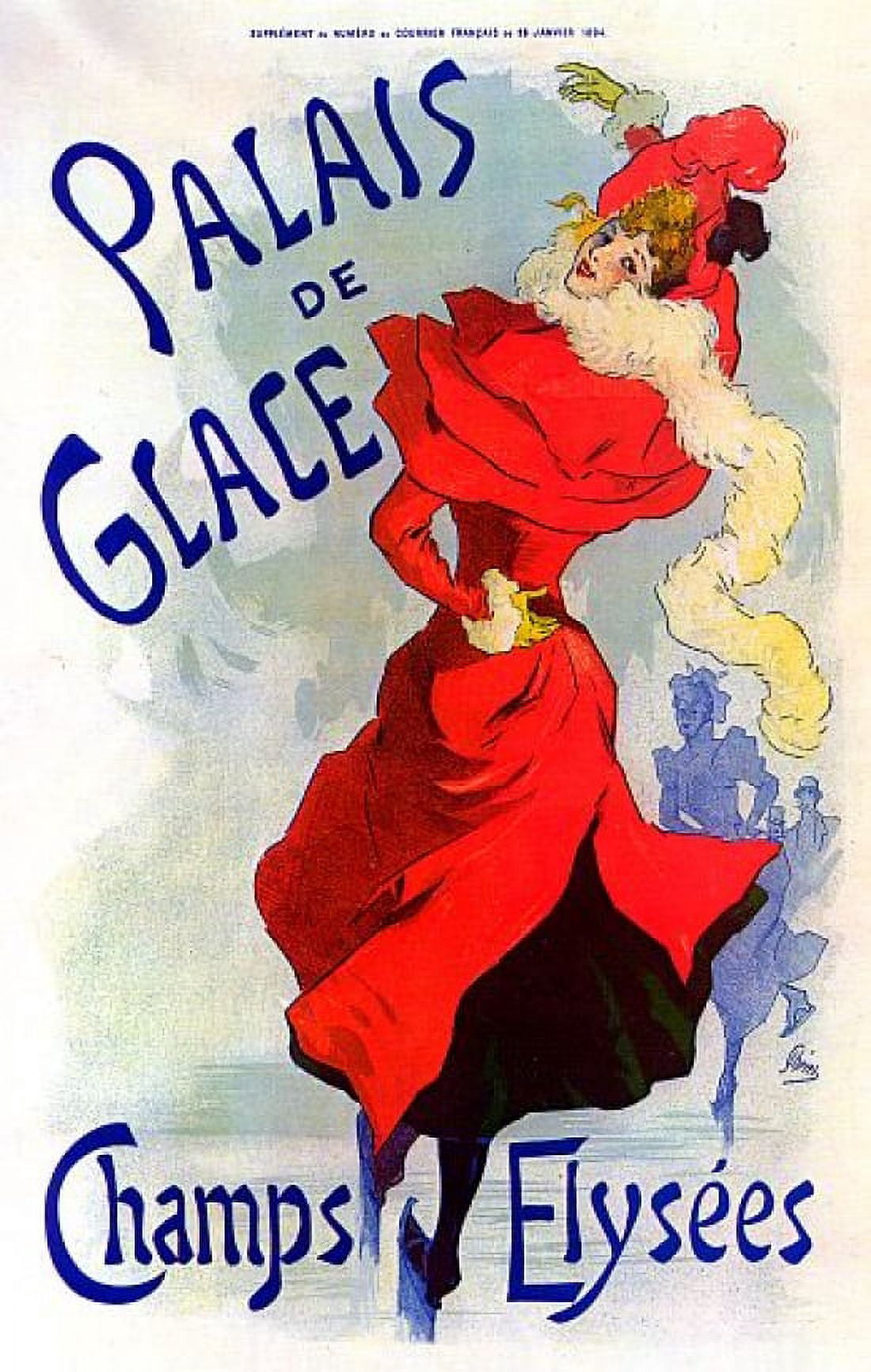 Vintage French Advertising Art Palais de Glace Canvas Art - (18 x 24)