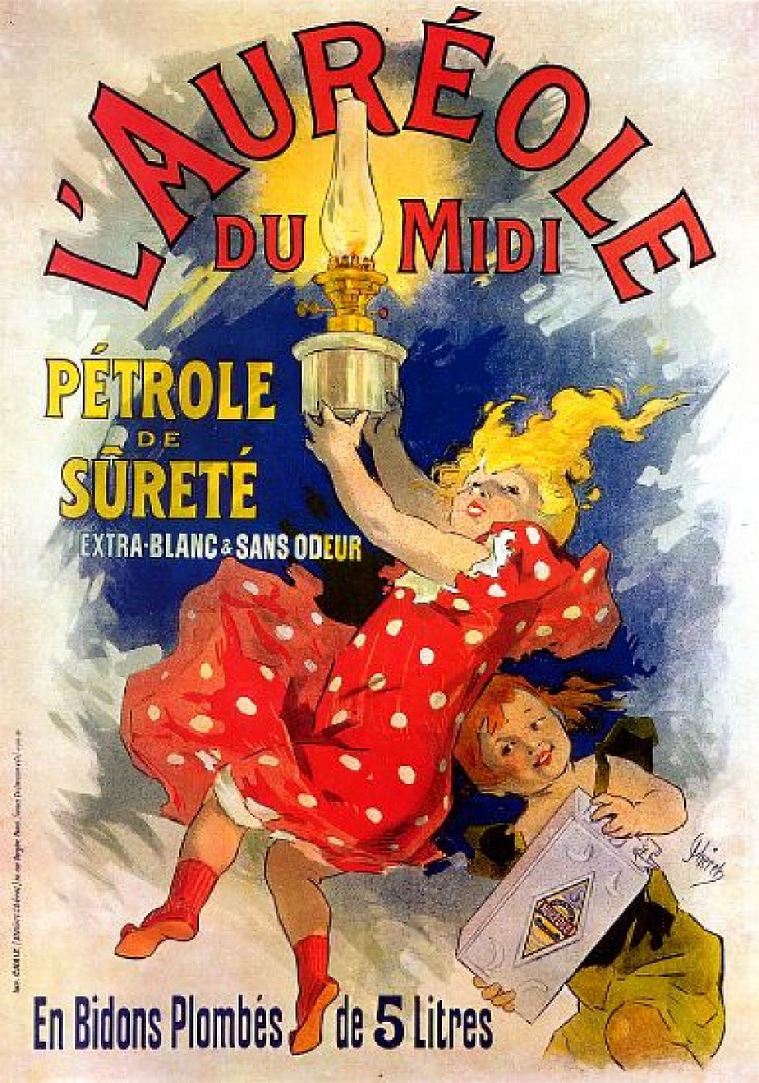 Vintage French Advertising Art Petrole de Surete Canvas Art -  (24 x 36)