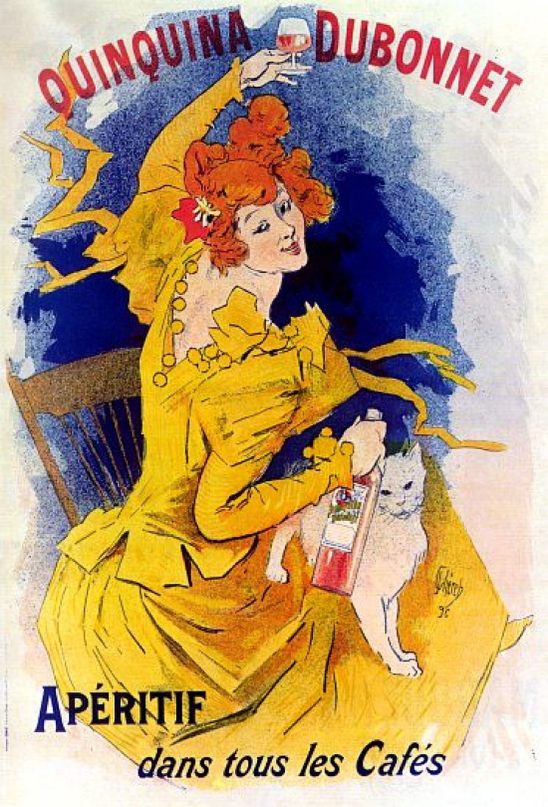 Vintage French Advertising Art Quinquina Dubonet Canvas Art - (18 x 24)