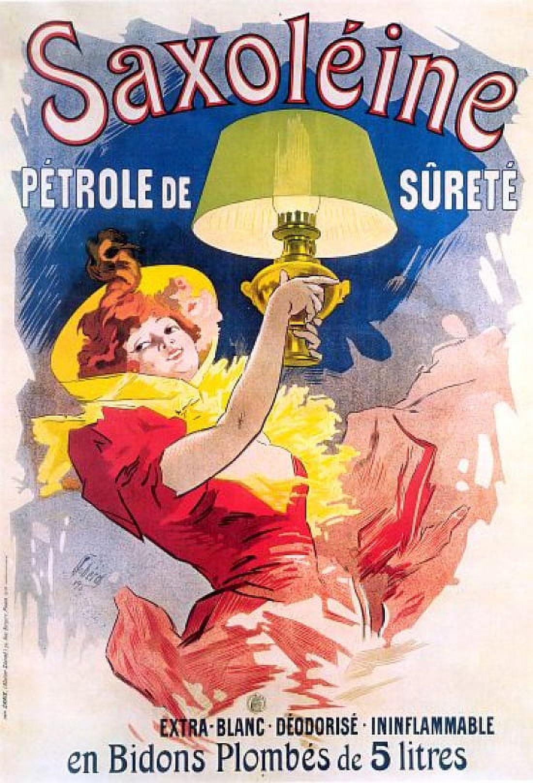 Vintage French Advertising Art Saxoleine Petrole Canvas Art - (18 x 24)