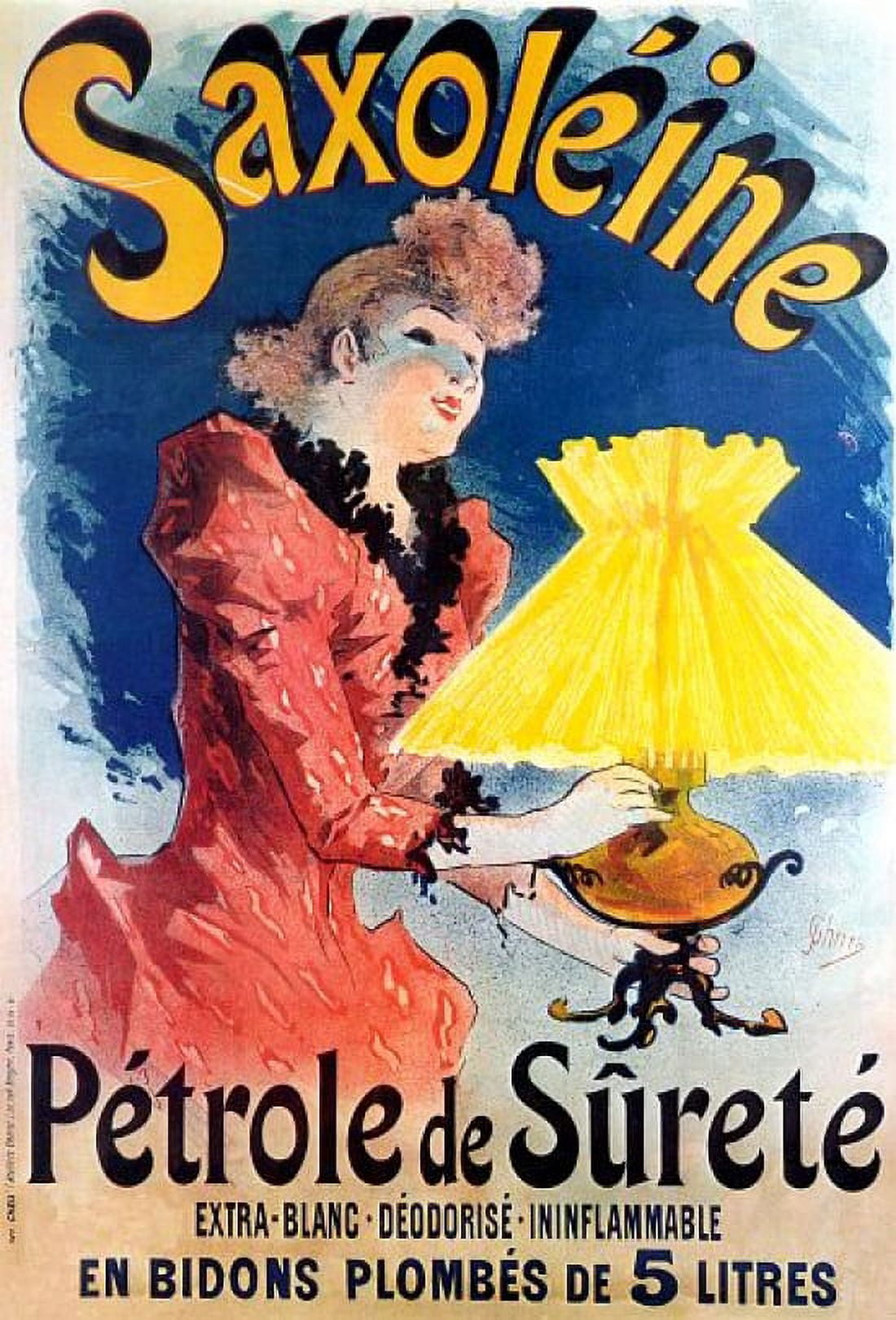 Vintage French Advertising Art Saxoleine Petrole Canvas Art -  (24 x 36)