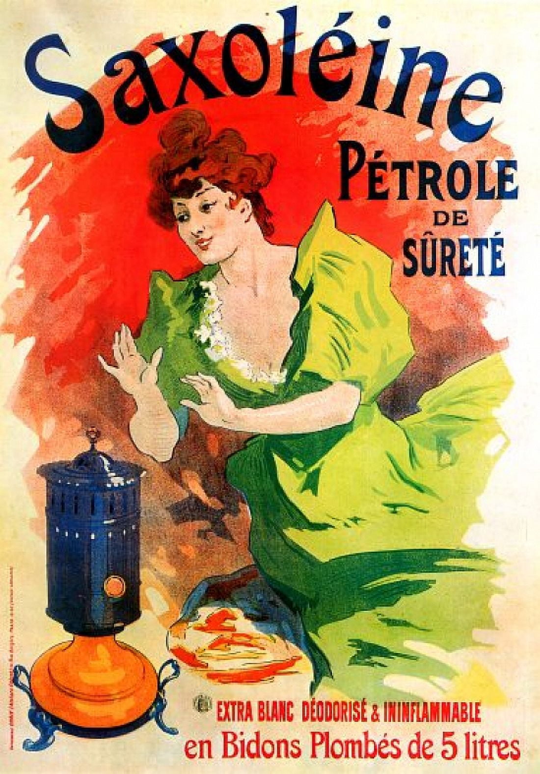 Vintage French Advertising Art Saxoleine Petrole Canvas Art - (24 x 36)