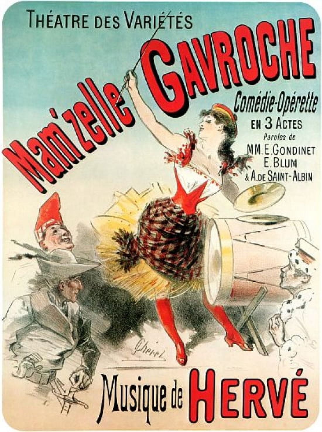 Vintage French Advertising Art Theatre Varietes Canvas Art - (18 x 24)