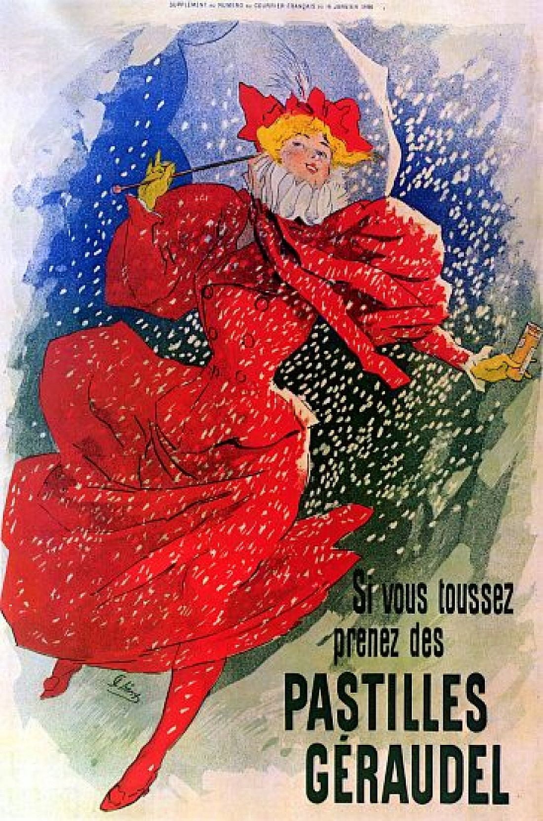 Vintage French Advertising Pastilles Geraudel Canvas Art - (18 x 24)