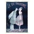 thumbnail image 1 of Vintage French Fashion La Vie Parisienne Kissing Pierrot Clown Magazine Cover Unframed Wall Art Print Poster Home Decor, 1 of 4