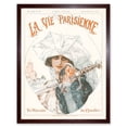 thumbnail image 1 of Vintage French Fashion La Vie Parisienne Rose Sword Woman Magazine Cover Art Print Framed Poster Wall Decor 12x16 inch, 1 of 5