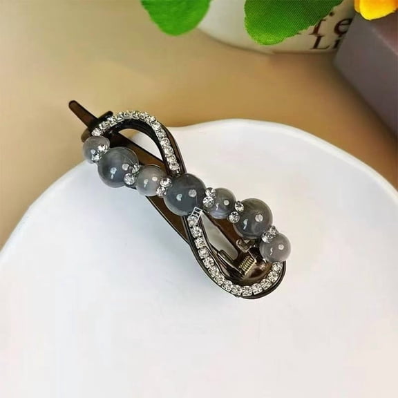 Vintage French Hair Pins Women Barrette Bobby Pins, Beads Clips No Head Back of the Head Hair Clips, Strong Durable Pins for Fine, Thick & Long Hair, Styling Accessories