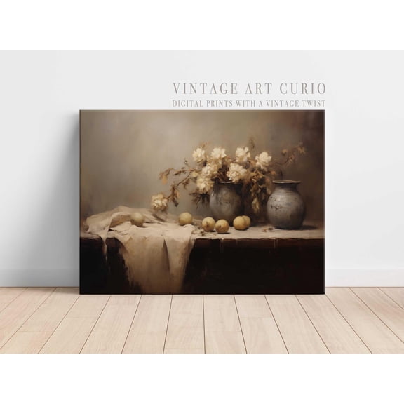 Vintage French Kitchen Still Life Art Print Home Decor #2685, 24x36 UNFRAMED