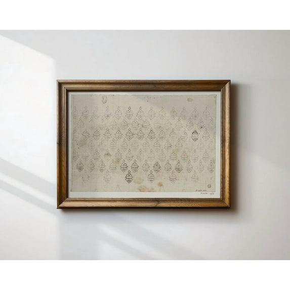 Vintage French Pattern Printable Botanical Gallery Wall Art Modern Farmhouse Neutral Home Decor ,Decor For Living Room Bedroom, 16x24 UNFRAMED