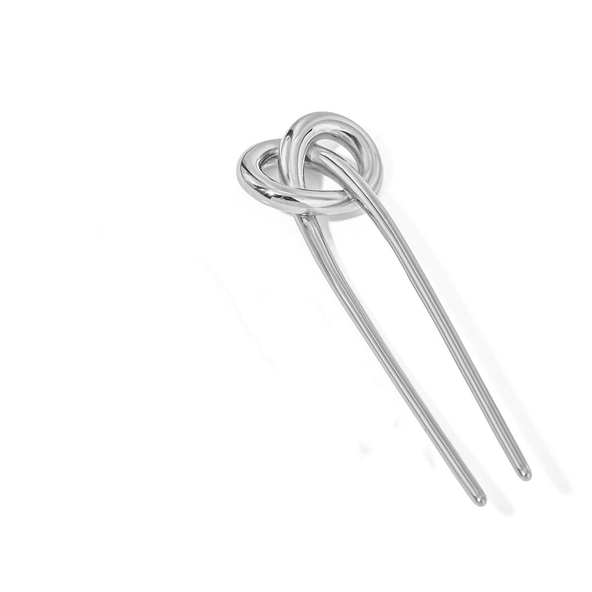 Vintage French Silver Hairpins - Elegant Hair Pins, Metal  display picture 2