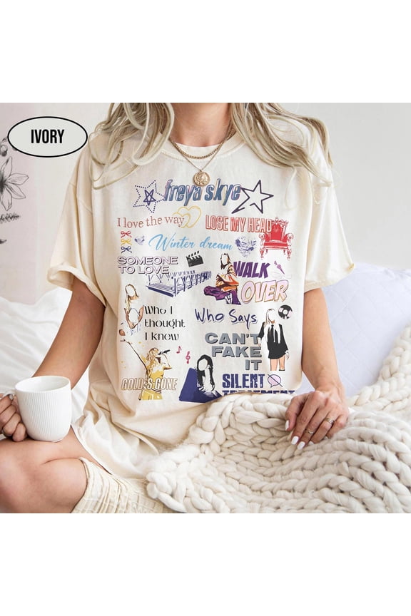 Vintage Freya Skye Stars Align Tour Shirt, Nova Bright Dawn of the Vampires Tee, Disney Descendants Zombies Worlds Collide Tour Fan Shirt