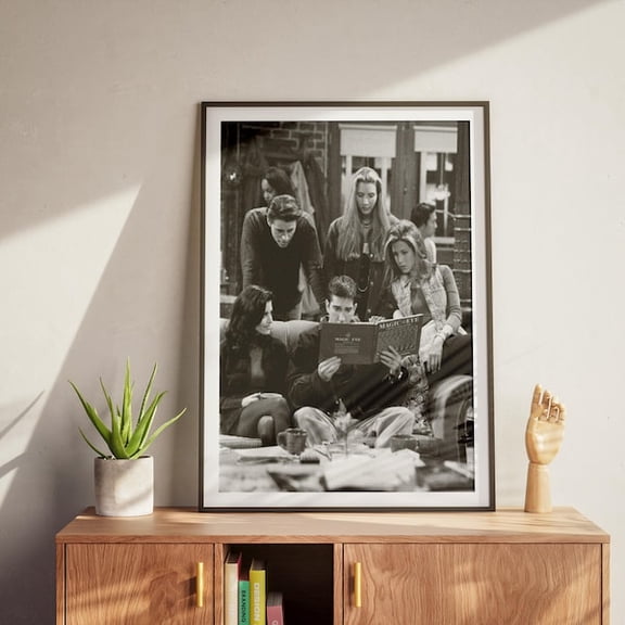 Vintage Friends Movie Poster Retro, Wall Art 1994 Series Movie Friends Home Decor, Print Art For Fans, Room Decor- Wall Art Print, 8x12 UNFRAMED