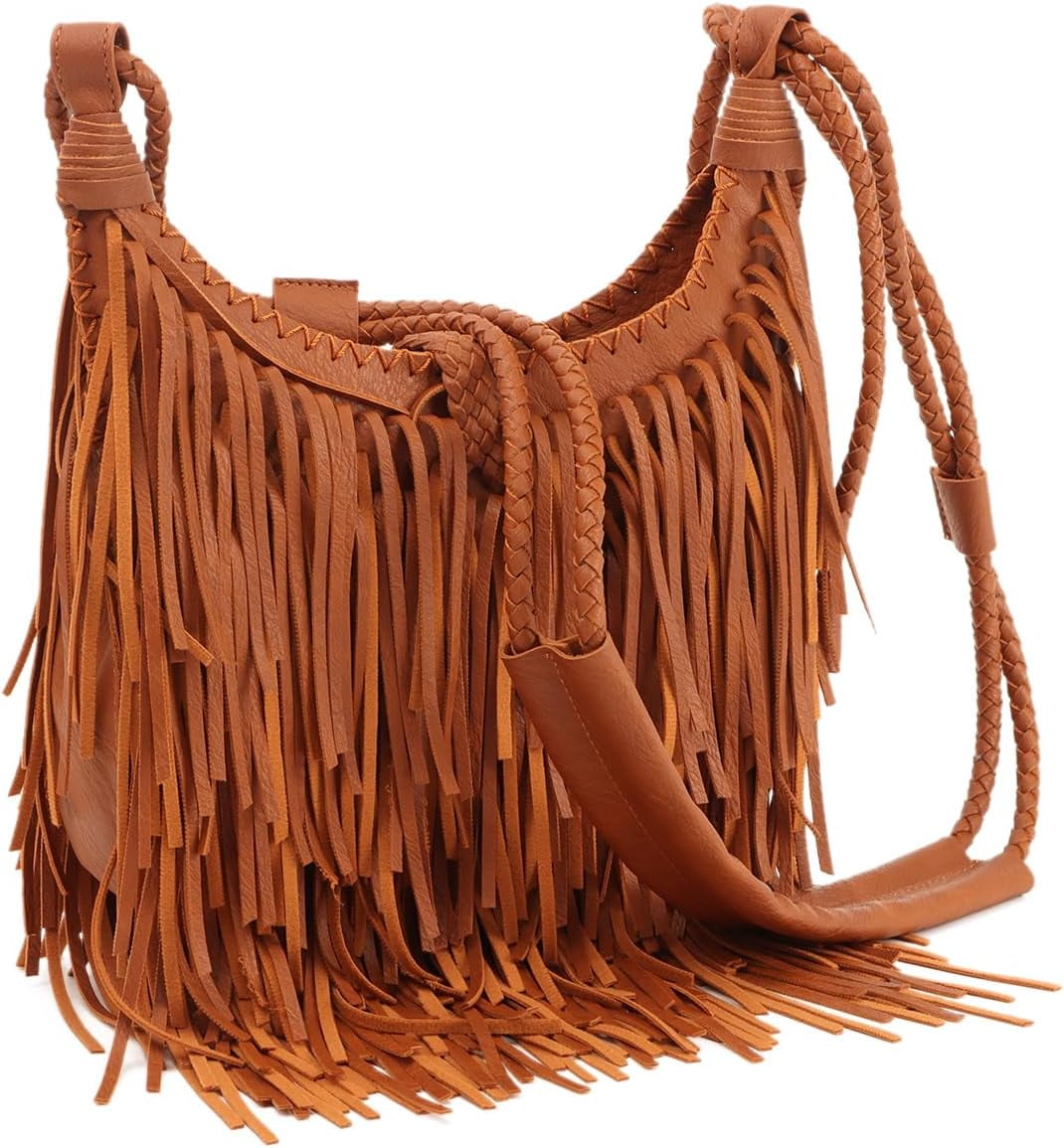 Vintage Fringe Hobo Bag for Women Black Fringe Purse Fringe Satchel Tassel Bag Fringe Shoulder Bag