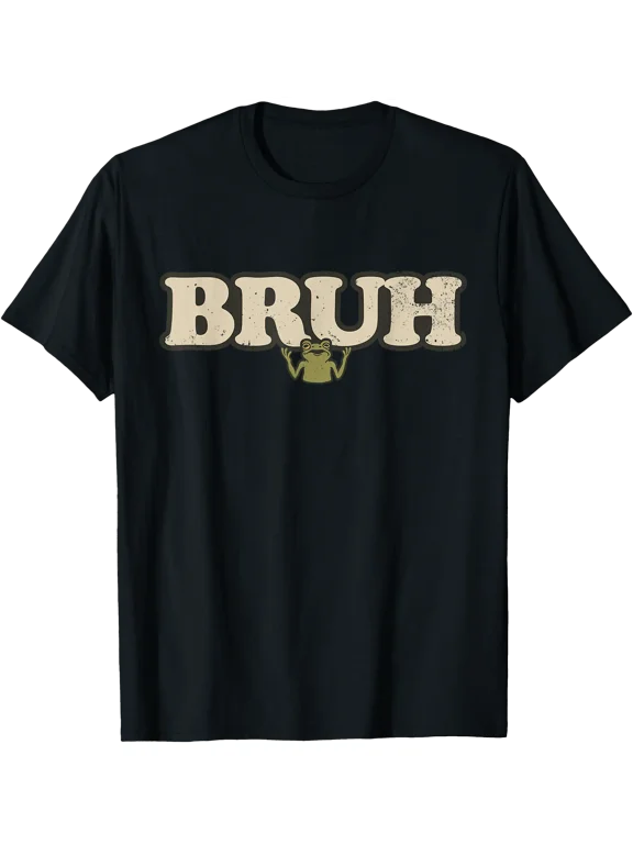 Vintage Frog Attitude Bruh T-Shirt