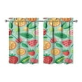 thumbnail image 1 of Vintage Fruit Tier Kitchen Curtains for Bathroom Living Rod Pocket Window Drapes 28"x36" 2 Panels Window Treatment Tiers, 1 of 4