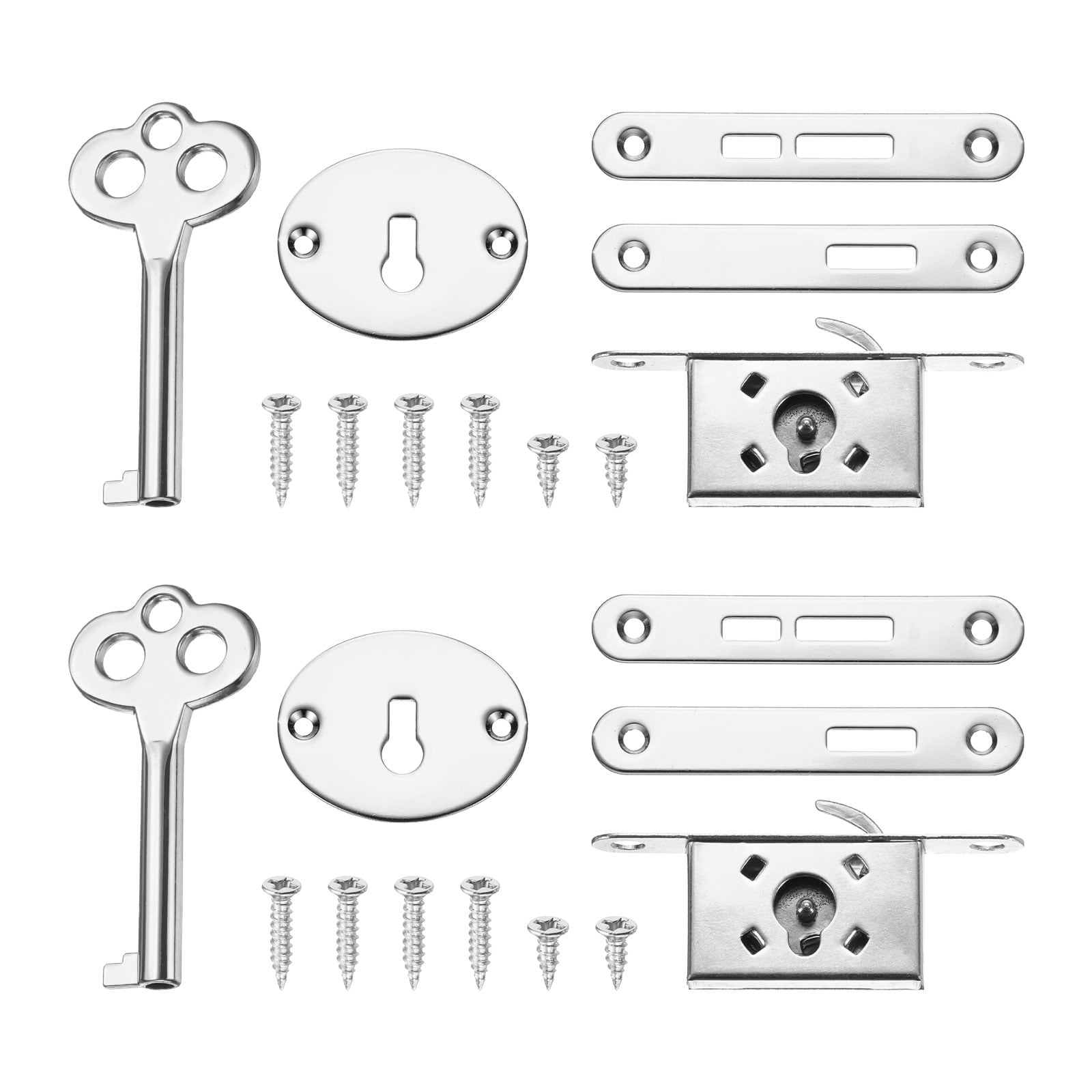 Vintage Full Mortise Mini Locks with Key Set of 2, Mini Lock Box Lock ...
