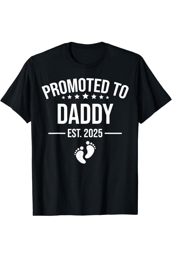 Vintage Funny 1st Time Dad EST 2025 New Dad New First Fathers Day T-Shirt S-5XL - Trending Birrthday Tee Gifts Vintage Tee -Birthday Gifts