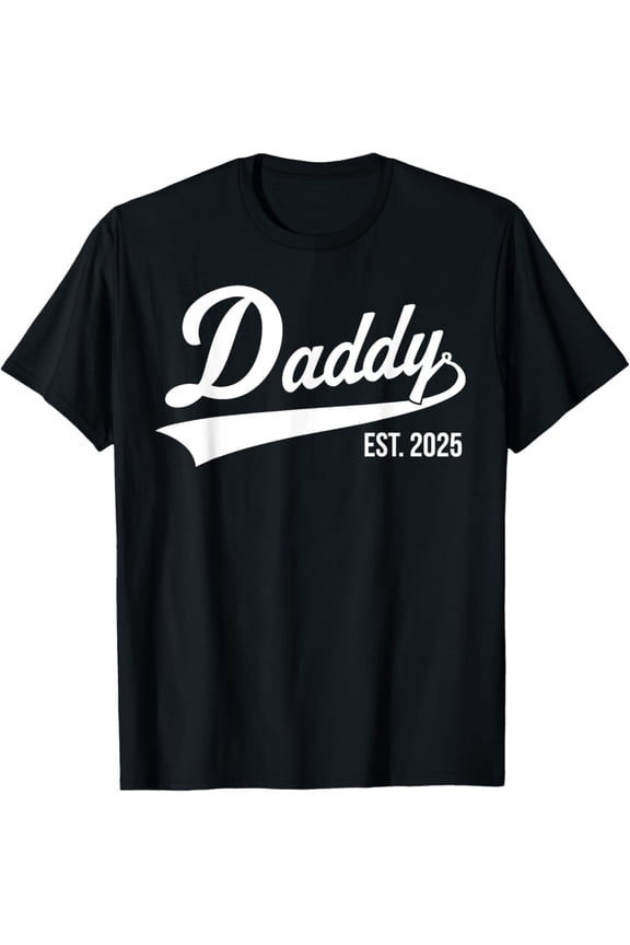 Vintage Funny 1st Time Dad EST 2025 New Dad New First Fathers Day T-Shirt S-5XL - Trending Birrthday Tee Gifts Vintage Tee -Birthday Gifts