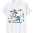 thumbnail image 1 of Vintage Funny 90S Western Cowboy Corgi Ufo T-Shirt Unisex S-5XL Hot Trending Shirt, Vintage Birthday Gift, 1 of 2