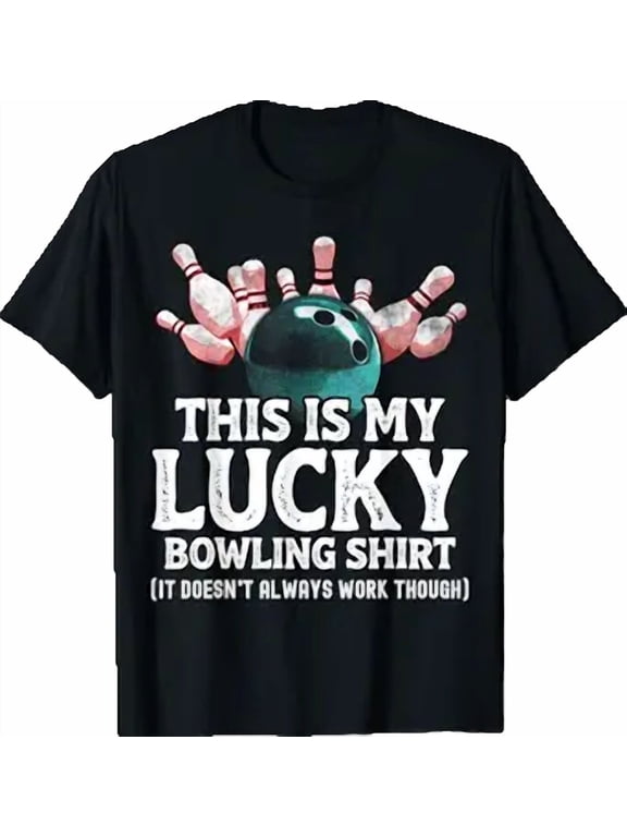 Vintage Funny Bowling Team This is My Lucky Bowling Shirt T-Shirt