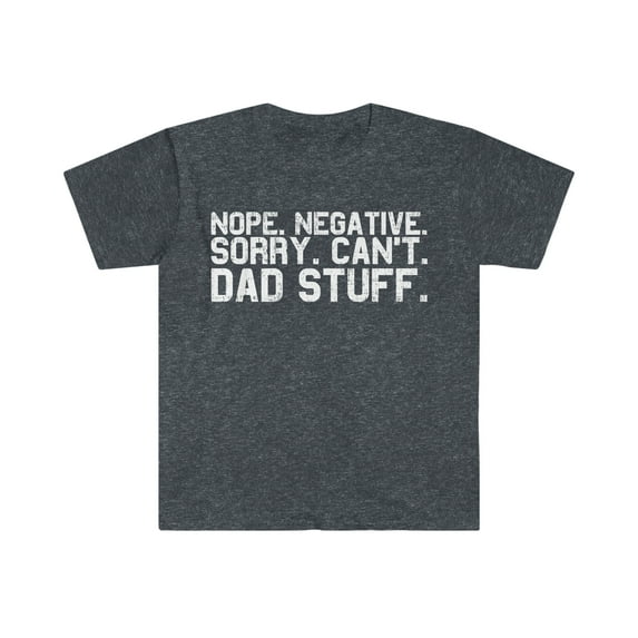 Vintage Funny Dad Stuff T-Shirt Sarcastic Dad New Father Shirt Gift Ideas Heather Navy Small