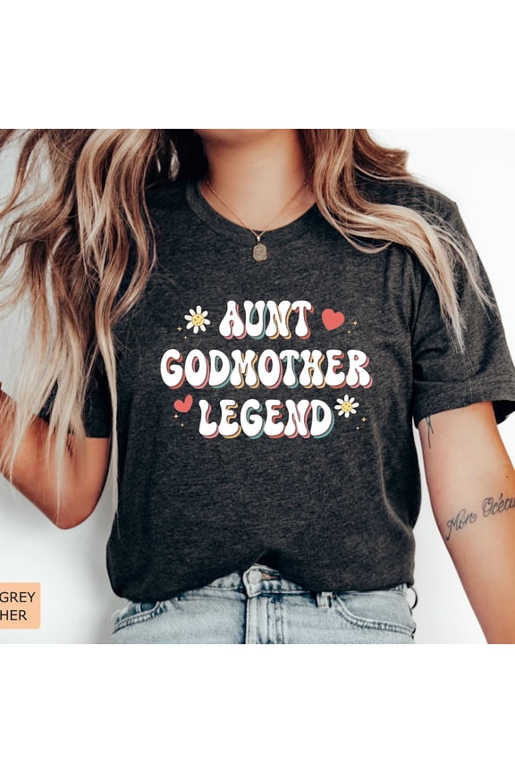 Vintage Funny Godparent Aunt Godmother Legend Grandma Funny Aunt Gift Godmother Proposal - Perfect Gifts For Everyone