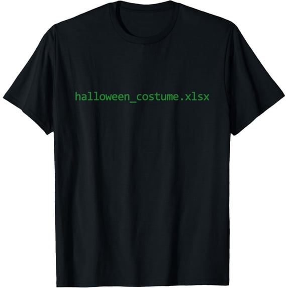 Vintage Funny Halloween Costume Excel Spreadsheet File T-Shirt