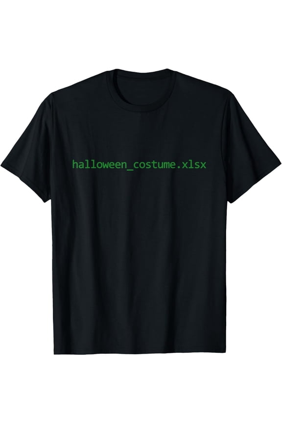 Vintage Funny Halloween Costume Excel Spreadsheet File T-Shirt