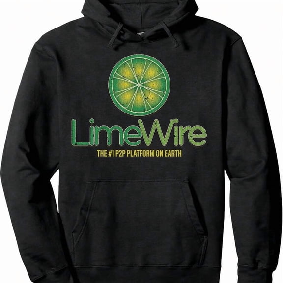 Vintage Funny Lime Wire Retro P2P Computer System Lover Pullover Hoodie